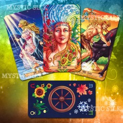 Таро Колесо года (безрамочное) (Wheel of the Year Tarot (borderless))