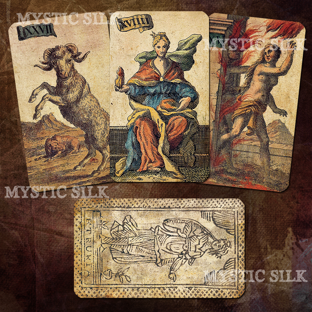 Таро Древняя Миниатюра Этрурия (безрамочное)(Ancient Minchiate Etruria Tarot (borderless))